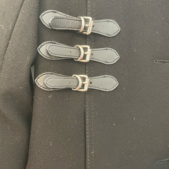 Kenneth Cole NY Black Wool Dress Coat Size 8 - Picture 6 of 7